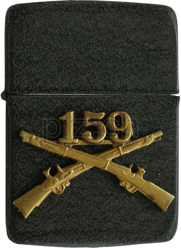 U.S. 7th Infantry Division – 159th Regiment, Modell four barrel hinge, round bottom, Jahr 1942 - 43, Ansicht 1