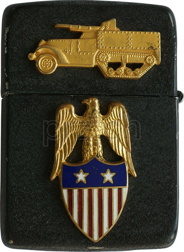 U.S. Army Tank Destroyer, Ansicht 1 U.S. Army Tank Destroyer, Modell three barrel hinge, round bottom, Jahr 1943 - 45, Ansicht 1