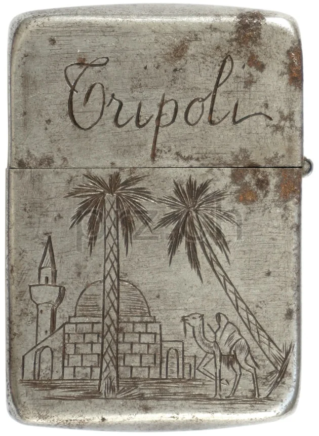 Tripoli – Rusty, Modell three barrel hinge, round bottom, Jahr 1943 - 45, Ansicht 1
