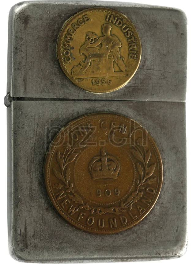 Newfoundland – British West Africa, Modell four barrel hinge, flat bottom, Jahr 1942 - 43, Ansicht 2