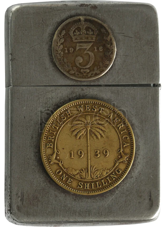 Newfoundland – British West Africa, Modell four barrel hinge, flat bottom, Jahr 1942 - 43, Ansicht 1