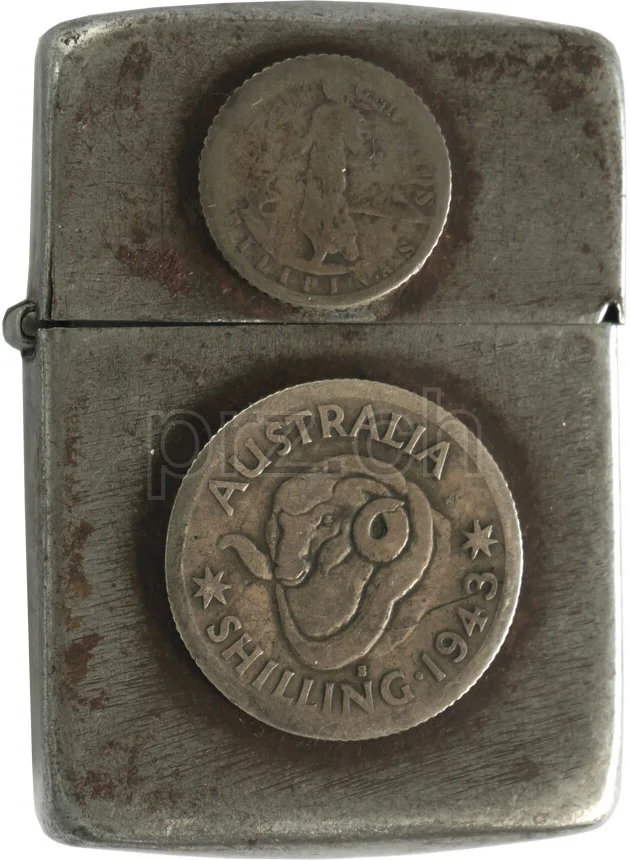 Australia – New Guinea – Philippines, Modell three barrel hinge, round bottom, Jahr 1943 - 45, Ansicht 1
