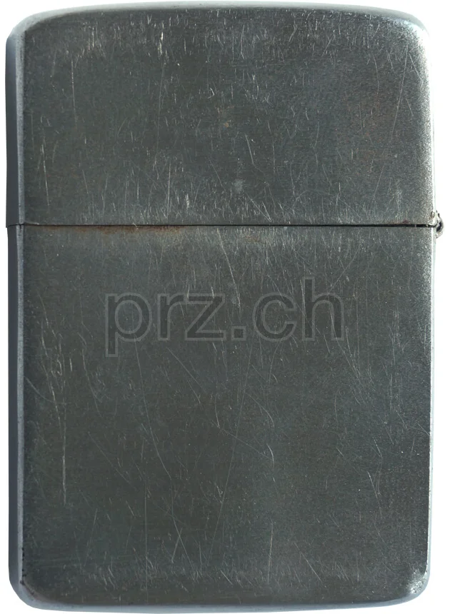 Vultee Aircraft – engraved by Zippo, Ansicht 2 Vultee Aircraft – engraved by Zippo, Modell four barrel hinge, flat bottom, Jahr 1937 - 41, Ansicht 2