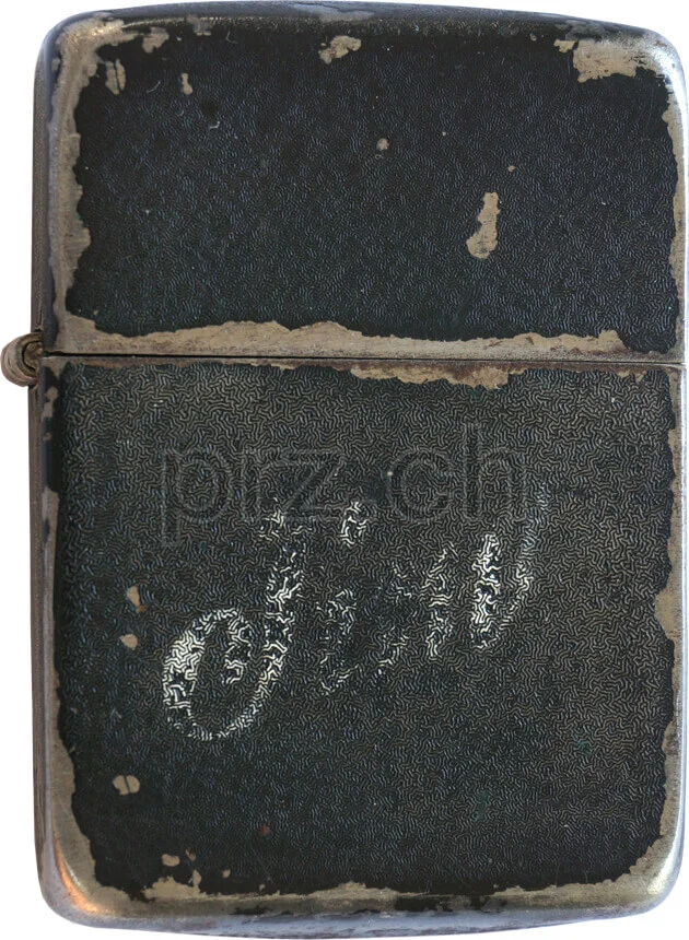Self Engraved – Jim, Modell three barrel hinge, round bottom, Jahr 1943 - 45, Ansicht 1