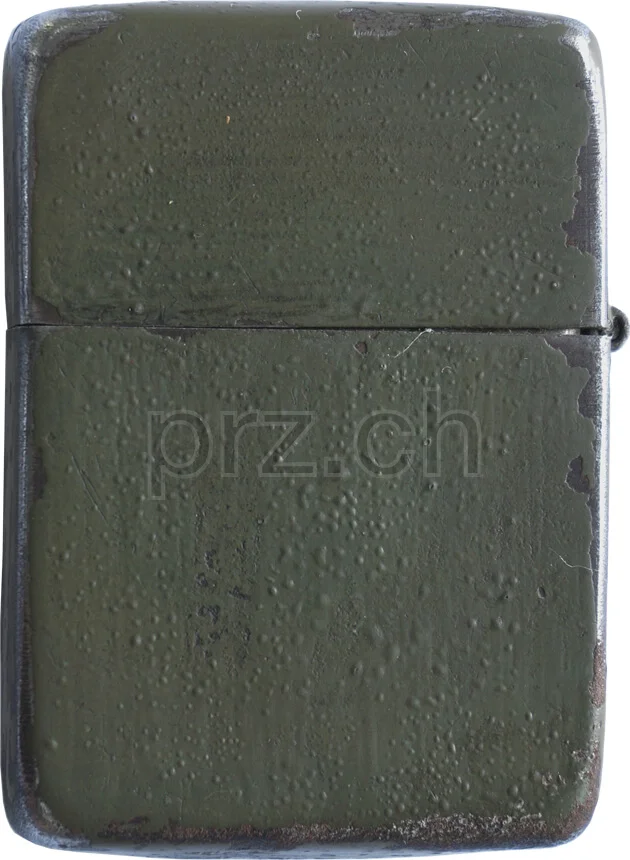 Dark Green Finish, Ansicht 2 Dark Green Finish, Modell three barrel hinge, round bottom, Jahr 1943 - 45, Ansicht 2