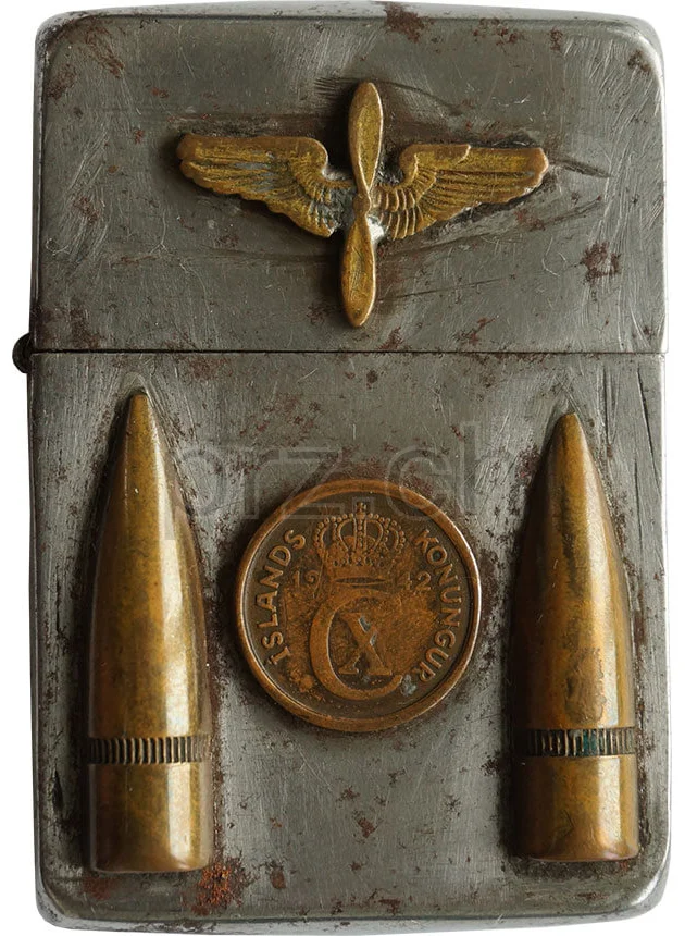 U.S. Army Air Force – Darling, Ansicht 2 U.S. Army Air Force – Darling, Modell four barrel hinge, flat bottom, Jahr 1942 - 43, Ansicht 2