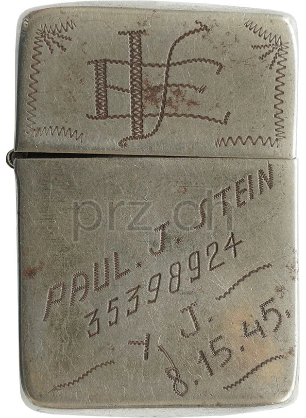 U.S. Army Air Force Bomber – Paul. J. Stein, Modell three barrel hinge, round bottom, Jahr 1943 - 45, Ansicht 2