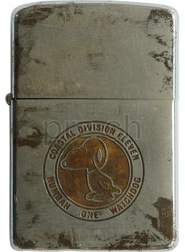 U.S. Navy Coastal Division 11 – Task Force 115, Vorderseite U.S. Navy Coastal Division 11 – Task Force 115, Modell chrome plated brushed, five barrel hinge, Jahr 1968, Vorderseite