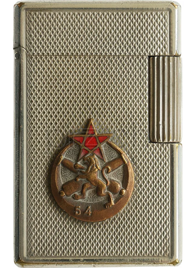 Dupont – French Army 54e RA, Modell Petrol S.T. Dupont for Drago, Jahr 1946 - 54, Vorderseite