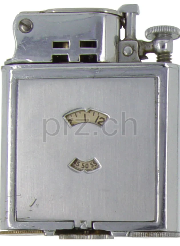 Abdulla – France, Modell Abdultra automatic, nickel plated, Jahr 1936, Ansicht 1