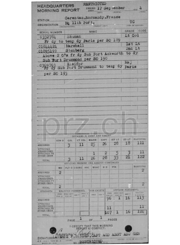 U.S. 11th Port, Transportation Corps – Bruce W. Stenberg, Modell three barrel hinge, round bottom, Jahr 1943 - 45, Ansicht 12