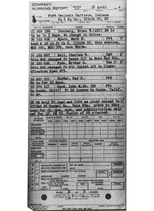 U.S. 11th Port, Transportation Corps – Bruce W. Stenberg, Modell three barrel hinge, round bottom, Jahr 1943 - 45, Ansicht 8