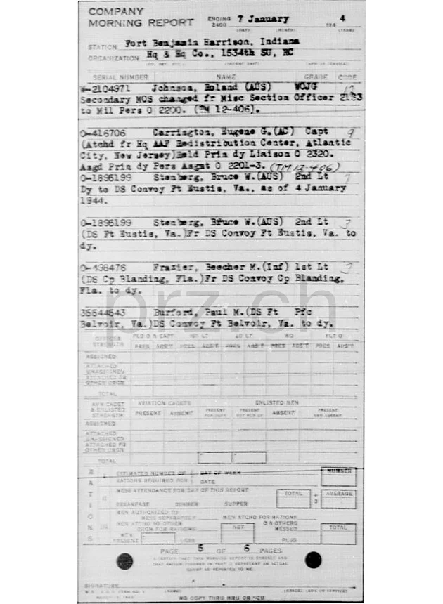 U.S. 11th Port, Transportation Corps – Bruce W. Stenberg, Modell three barrel hinge, round bottom, Jahr 1943 - 45, Ansicht 7