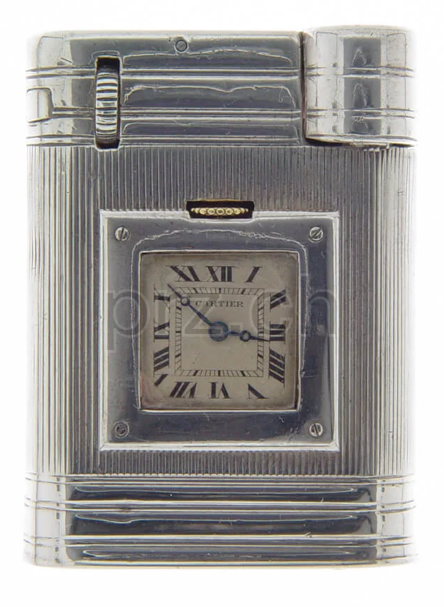 Cartier – France Gentlemen, Modell Classic large, sterling silver, Jahr 1932, Ansicht 1