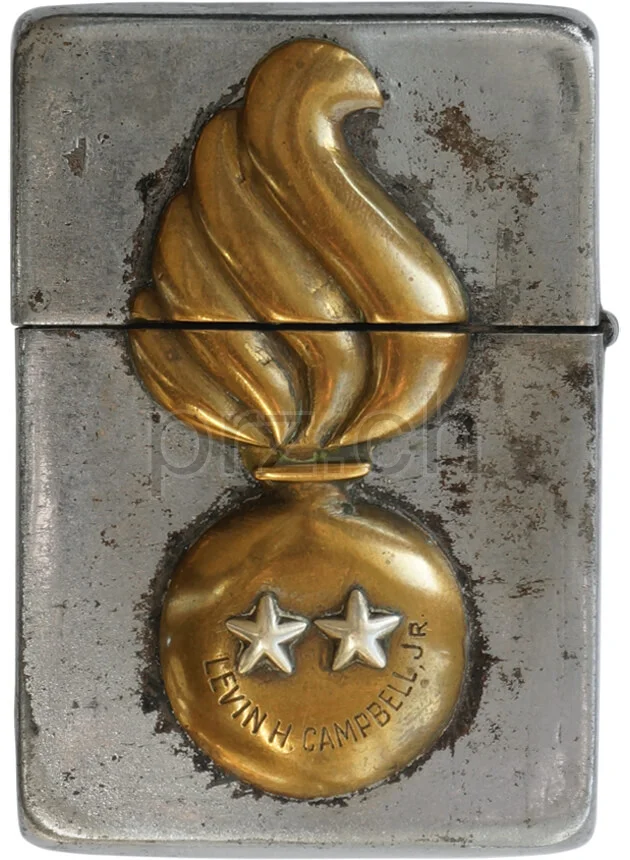 U.S. Army Ordnance Corps – General Campbell, Ansicht 1 U.S. Army Ordnance Corps – General Campbell, Modell four barrel hinge, flat bottom, Jahr 1942 - 43, Ansicht 1