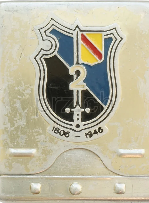 Case – Foreign Legion 2nd Gendarmerie, Vorderseite Case – Foreign Legion 2nd Gendarmerie, Modell Army, Jahr 1945 – 46, Vorderseite