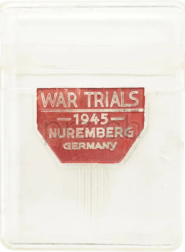 Case – War Trials Nuremberg, Vorderseite Case – War Trials Nuremberg, Modell Army, Jahr 1945, Vorderseite