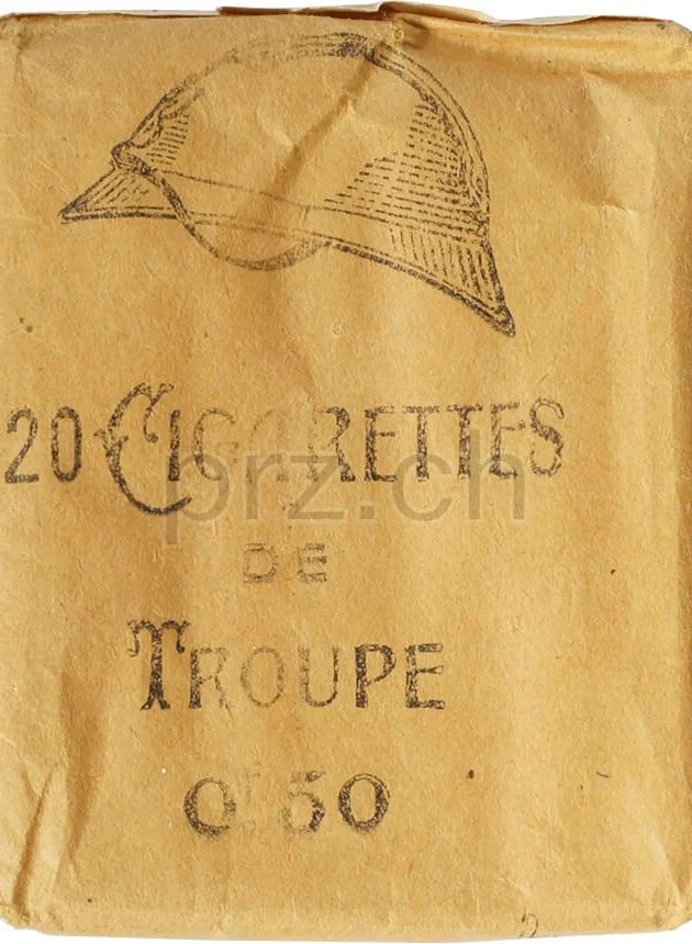 Cigarettes Troupes – WWI Price, Modell Armée, Jahr 1914 - 18, Vorderseite