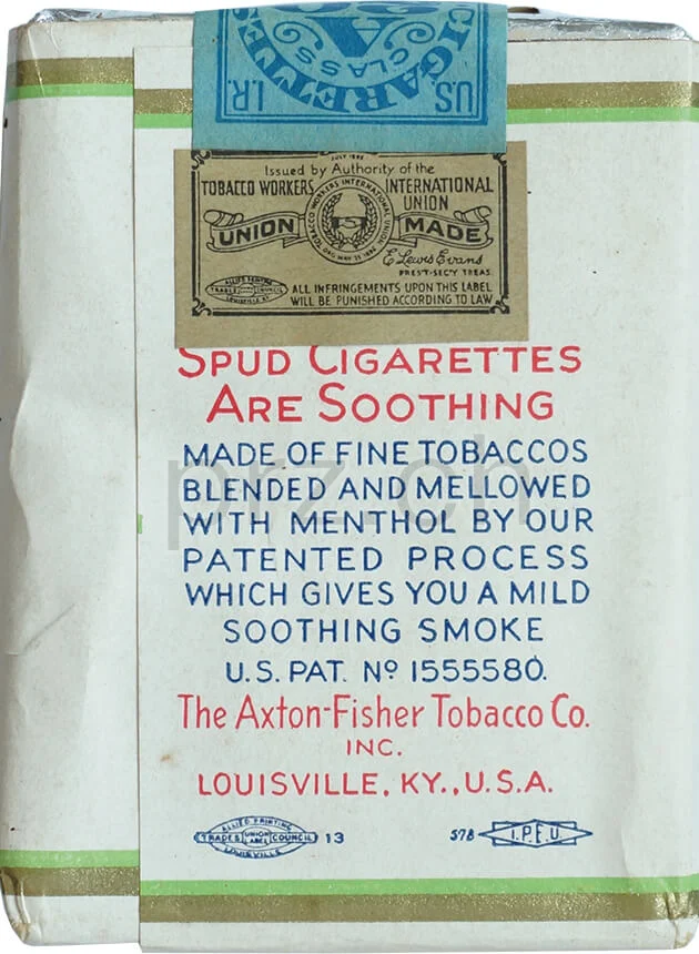 Spud Menthol – 1939 Series 109, Modell Private, Jahr 1939, Ansicht 2