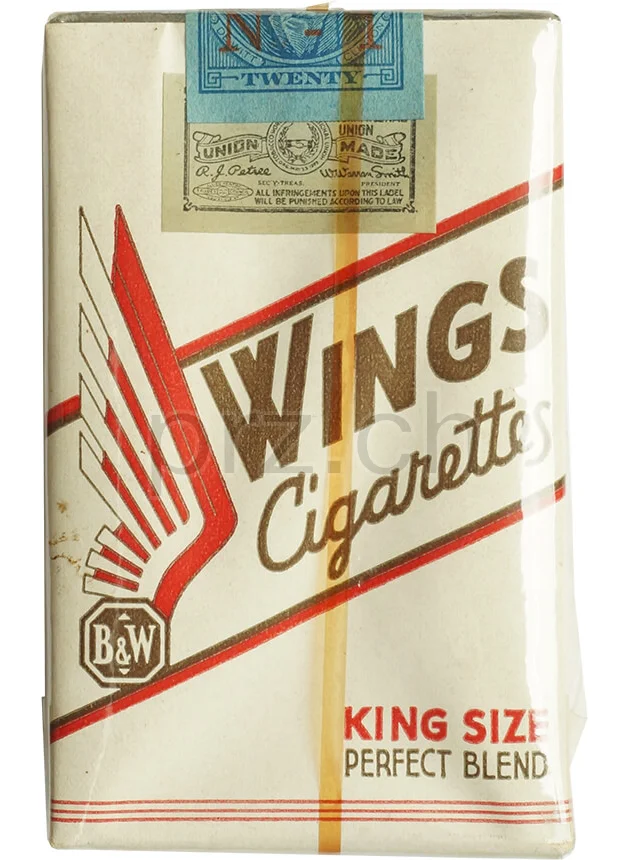Wings King Size – 1941 Series 111, Vorderseite Wings King Size – 1941 Series 111, Modell Private, Jahr 1941, Vorderseite