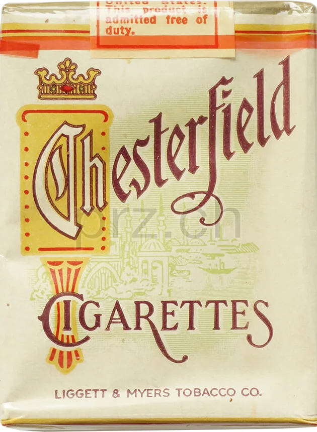 Chesterfield – 1942 Armed Forces, Vorderseite Chesterfield – 1942 Armed Forces, Modell Armed Forces, Jahr 1942, Vorderseite