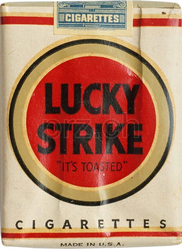 Lucky Strike – 1944 Armed Forces, Vorderseite Lucky Strike – 1944 Armed Forces, Modell Armed Forces, Jahr 1944, Vorderseite