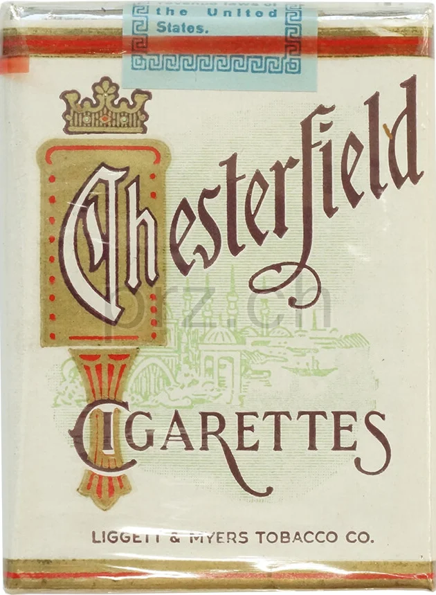 Chesterfield – 1945 Armed Forces, Vorderseite Chesterfield – 1945 Armed Forces, Modell Armed Forces, Jahr 1945, Vorderseite