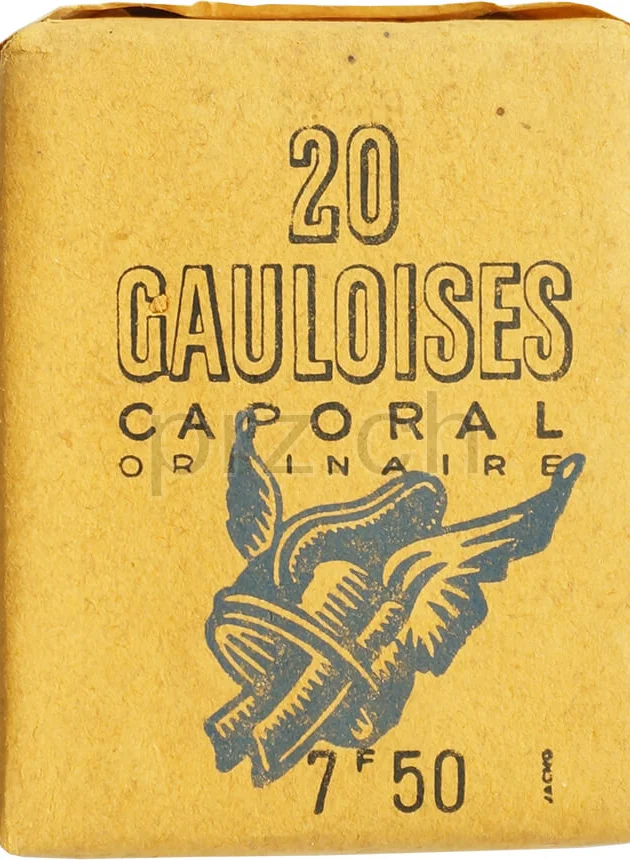 Gauloises – Caporal Ordinaire Yellow, Modell Privé, Jahr 1944, Vorderseite