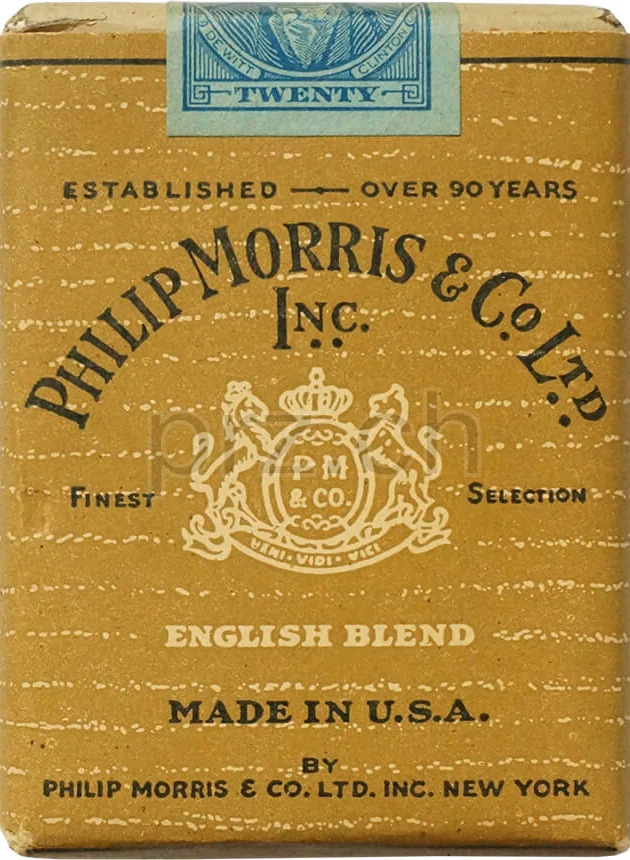 Philip Morris – 1945 Series 115, Modell Private, Jahr 1945, Vorderseite