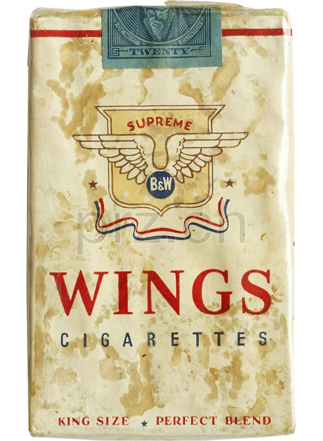 Wings King Size – 1947 Series 117, Modell Private, Jahr 1947, Vorderseite