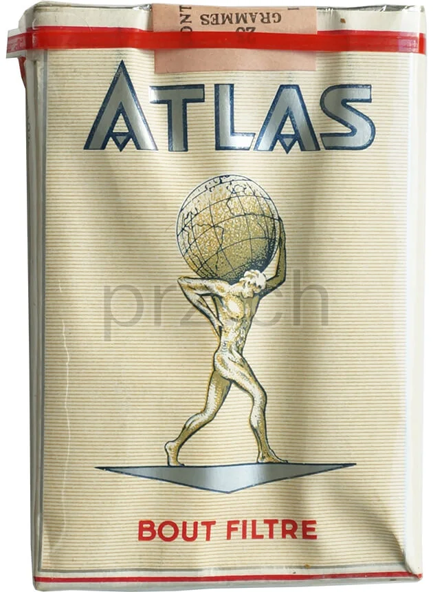 Atlas – Bastos Alger, Modell Privé, Jahr 1952, Vorderseite