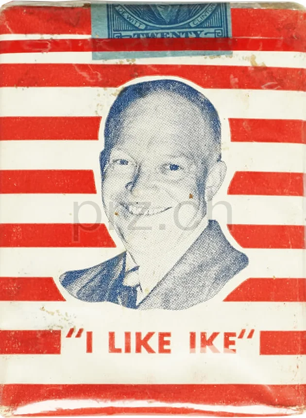 Campaign «I Like Ike» – 1952, Vorderseite Campaign «I Like Ike» – 1952, Modell Political, Jahr 1952, Vorderseite