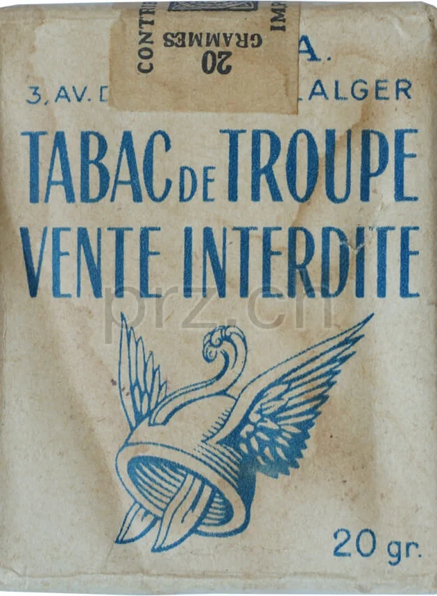 Tabac Troupe – Algérie, Modell Armée, Jahr 1954 - 62, Vorderseite