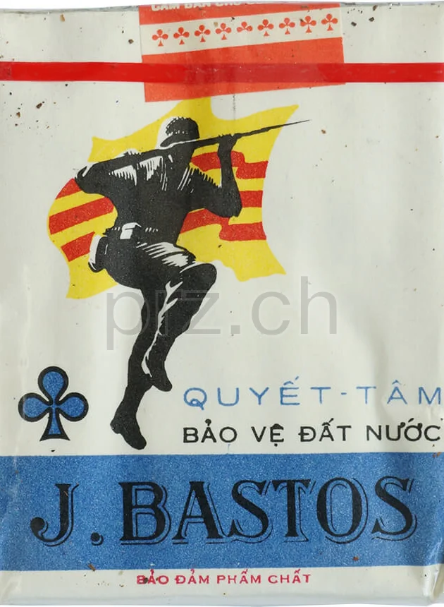 Army Cigarettes Vietnam – J. BASTOS, Vorderseite Army Cigarettes Vietnam – J. BASTOS, Modell Armed Forces, Jahr 1969, Vorderseite