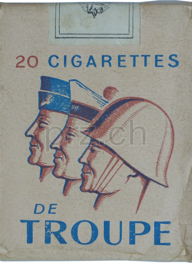 Cigarettes Troupe – Française, Modell Armée, Jahr 1955, Vorderseite
