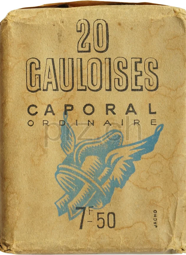 Gauloises – Caporal Ordinaire Beige, Modell Privé, Jahr 1945, Vorderseite