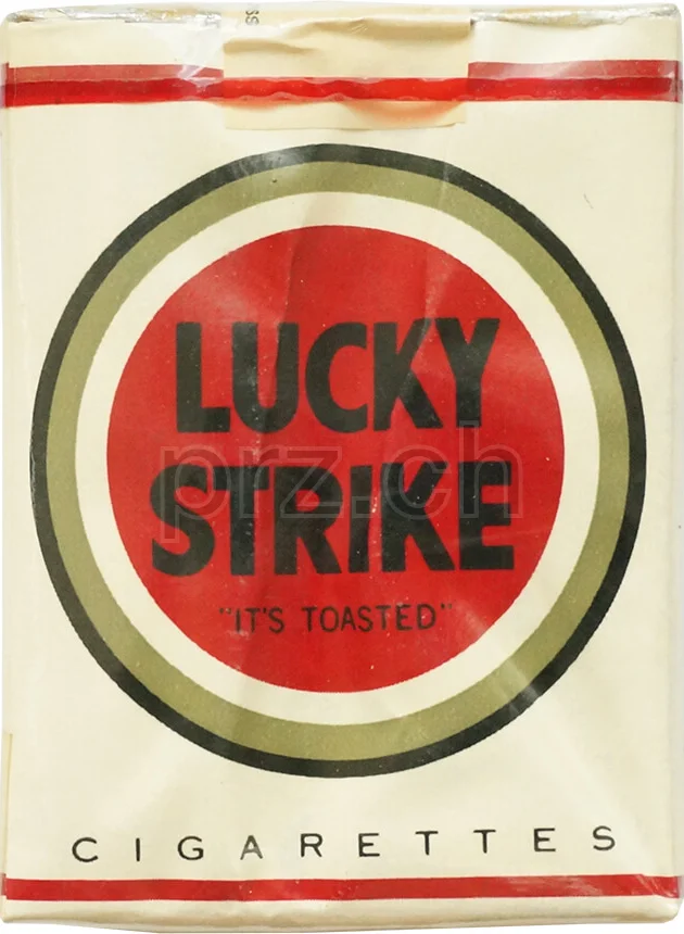 Lucky Strike – WWII Red Cross, Ansicht 2 Lucky Strike – WWII Red Cross, Modell Red Cross, Jahr 1944 - 46, Ansicht 2