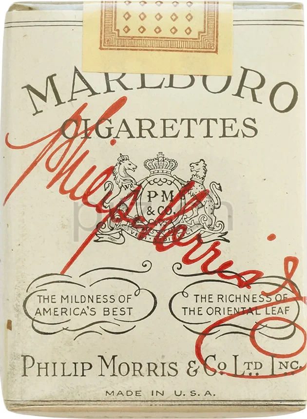 Marlboro – 1944 Armed Forces Carton, Vorderseite Marlboro – 1944 Armed Forces Carton, Modell Armed Forces, Jahr 1944, Vorderseite