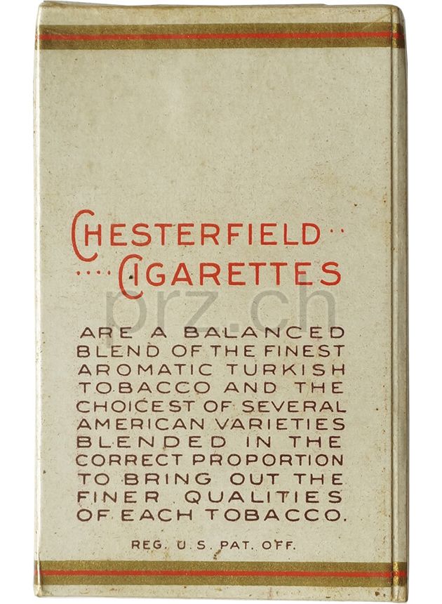 Vorderseite von Chesterfield – WWII 10-in-1 Ration Armed Forces, Modell Armed Forces, Jahr 1942 - 45, Bild 2