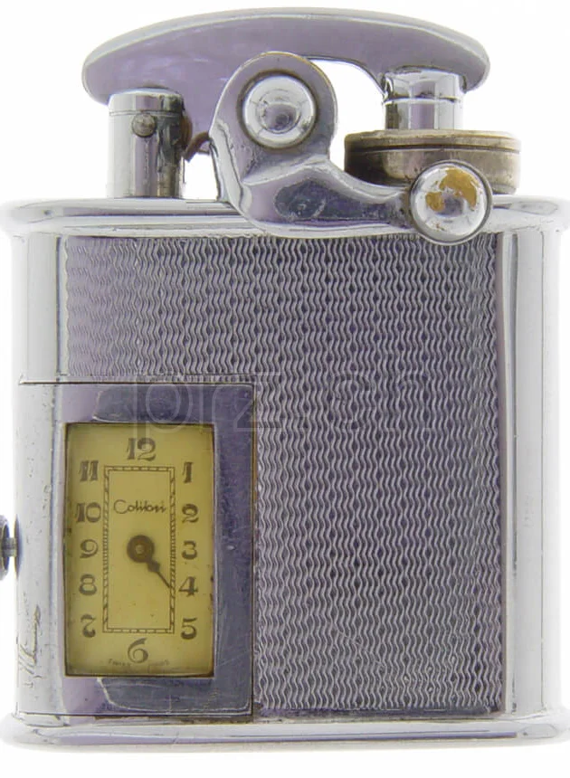 Colibri – Great Britain 1929, Modell Original semi automatic, nickel plated, Jahr 1929, Ansicht 1