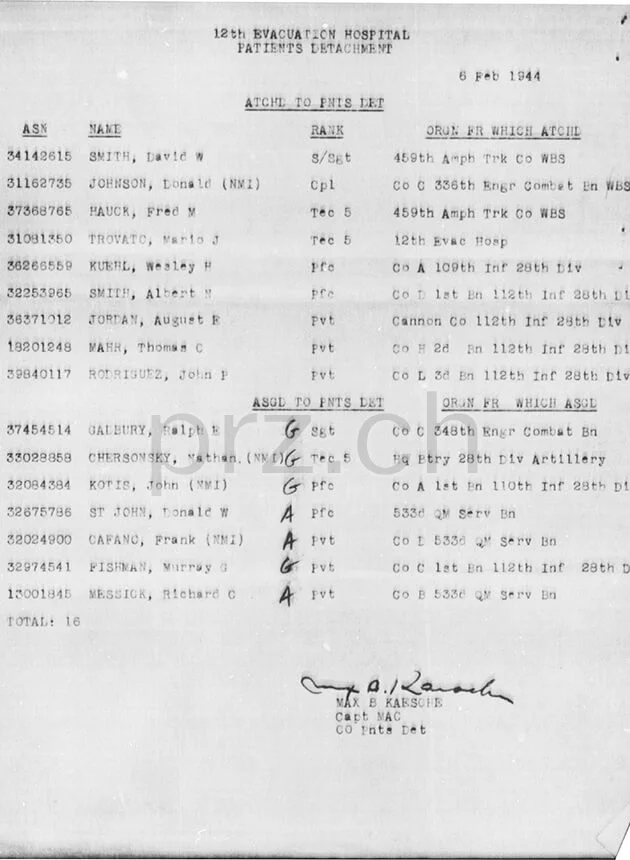 4144th QM Sv Co – Donald W. St. John, Modell five barrel hinge (fixed after war), round bottom, Jahr 1943 - 45, Ansicht 7