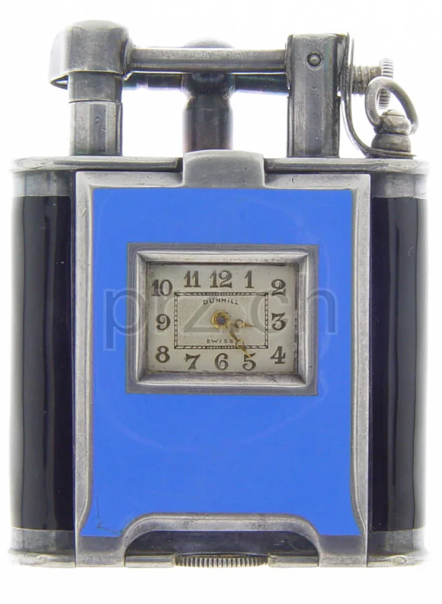 Dunhill – Great Britain Enamel, Modell Unique B, sterling silver, Jahr 1927, Ansicht 1