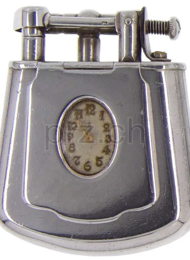 Dunhill – Great Britain Fancy Shape, Modell Fancy shape round, sterling silver, Jahr 1927, Ansicht 1