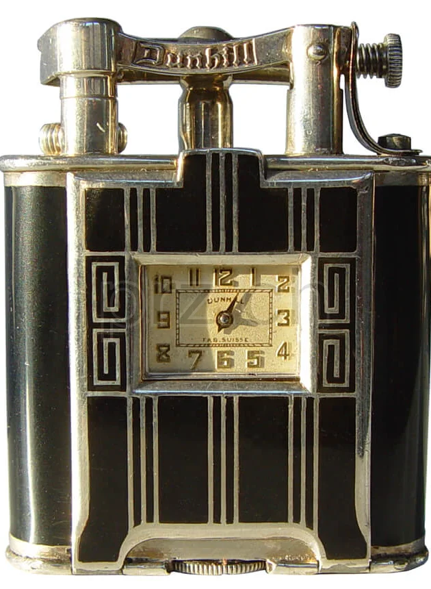 Dunhill – France Enamel, Modell Unique B, sterling silver, Jahr 1928, Ansicht 1