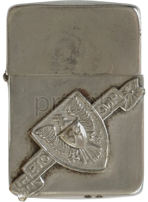 U.S. 86th Infantry Division – «Black Hawk Division», Ansicht 1 U.S. 86th Infantry Division – «Black Hawk Division», Modell four barrel hinge, flat bottom, Jahr 1942 - 43, Ansicht 1