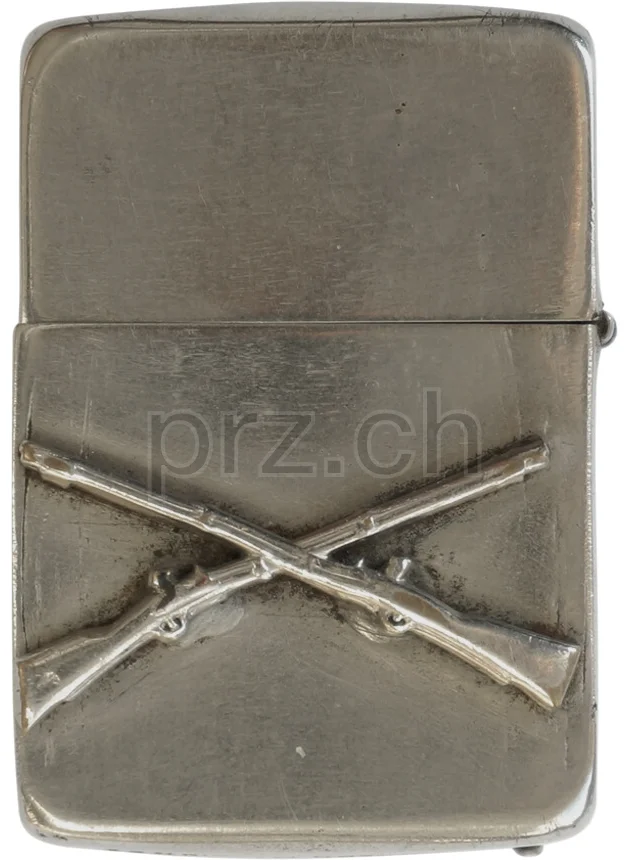 U.S. 86th Infantry Division – «Black Hawk Division», Ansicht 2 U.S. 86th Infantry Division – «Black Hawk Division», Modell four barrel hinge, flat bottom, Jahr 1942 - 43, Ansicht 2