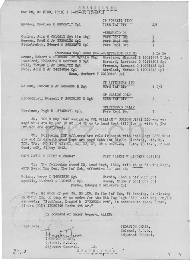 U.S. 2628th Postal Directory Company – APO 512, Modell five barrel hinge (fixed after war), round bottom, Jahr 1943 - 45, Ansicht 3