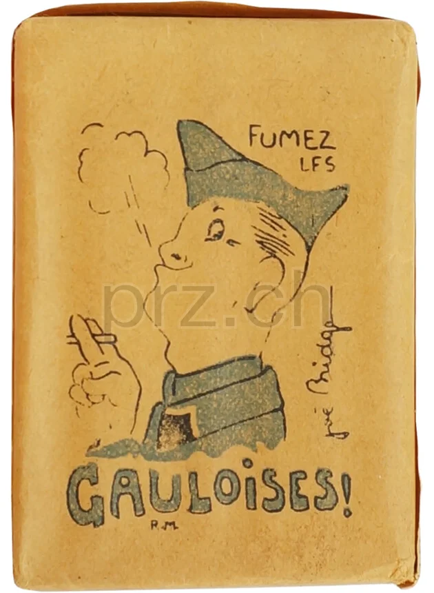 Gauloises – Troupe Price, Modell Armée, Jahr 1943 - 45, Rückseite