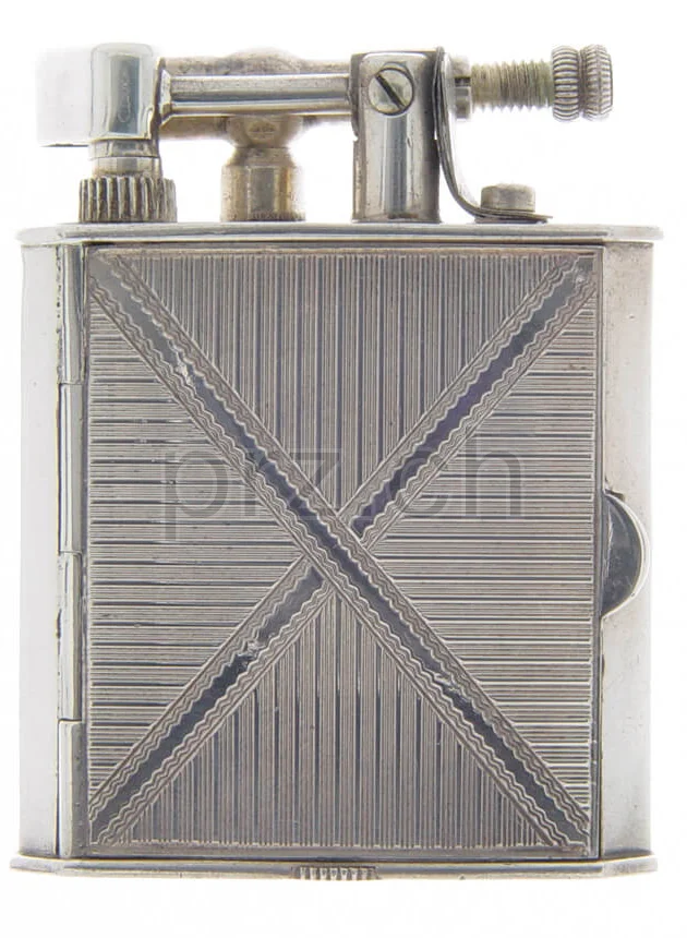 Hermanns – Switzerland Sterling Box, Modell Concealed, sterling silver, Jahr 1934, Ansicht 1