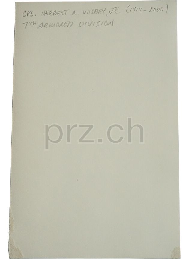 Vorderseite von U.S. 7th Armored Division – Herbert A. Wisbey, Jr., Modell three barrel hinge, round bottom, Jahr 1943 - 45, Bild 4